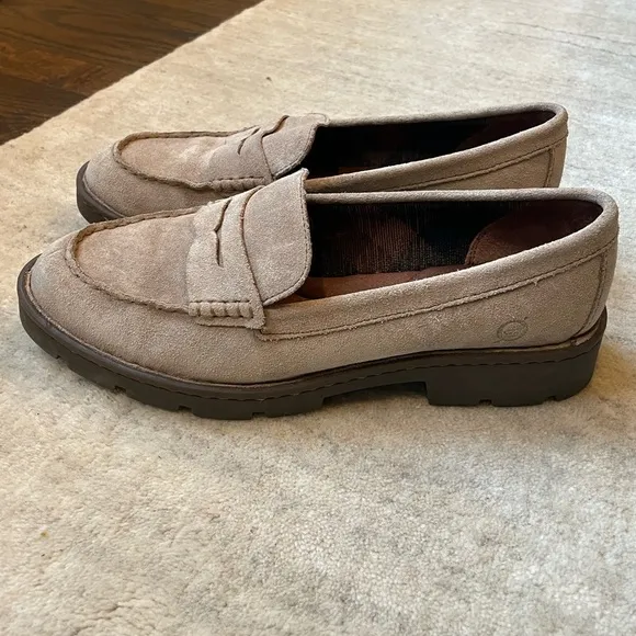 Born Carrera Chunky Suede Loafers
