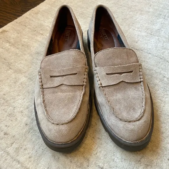 Born Carrera Chunky Suede Loafers