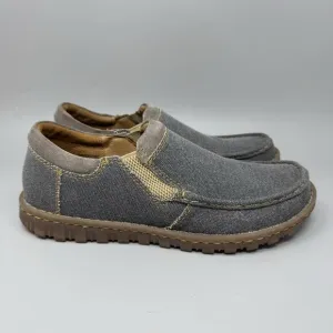 Born Gudmund Slip-On Loafers Shoes Men's 11 Gray Leather Moc Toe Comfort
