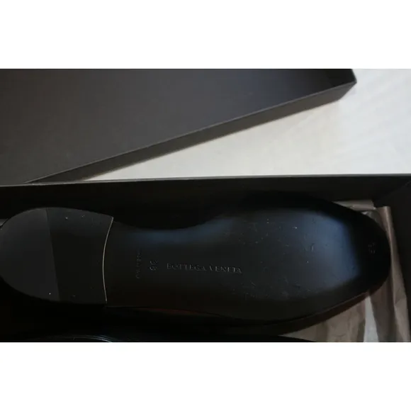 Bottega Veneta Women's Black Intrecciato Leather Penny Loafers - Size 36