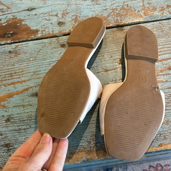 BOTTERO  BOTILIA WHITE/Blush SANDALS/Slides Size 9