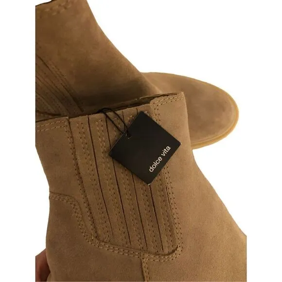 Brand New Dolce Vita Caster H2O Waterproof Lug Sole Platform Suede Boots 8.5
