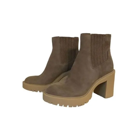 Brand New Dolce Vita Caster H2O Waterproof Lug Sole Platform Suede Boots 8.5
