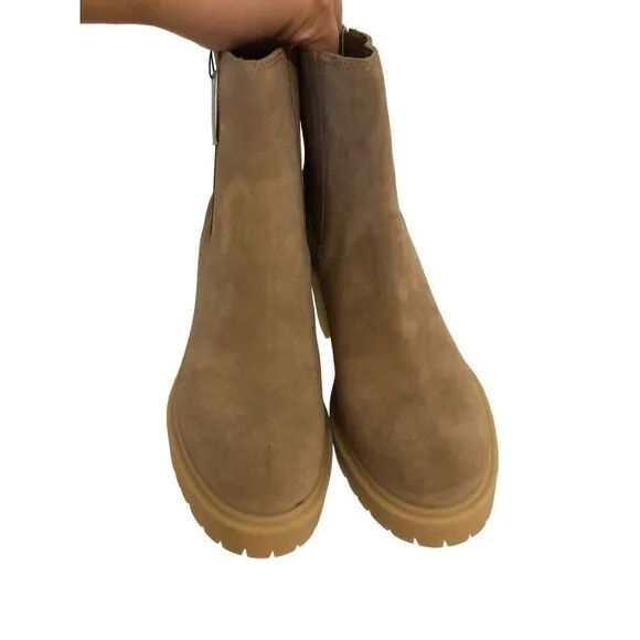 Brand New Dolce Vita Caster H2O Waterproof Lug Sole Platform Suede Boots 8.5
