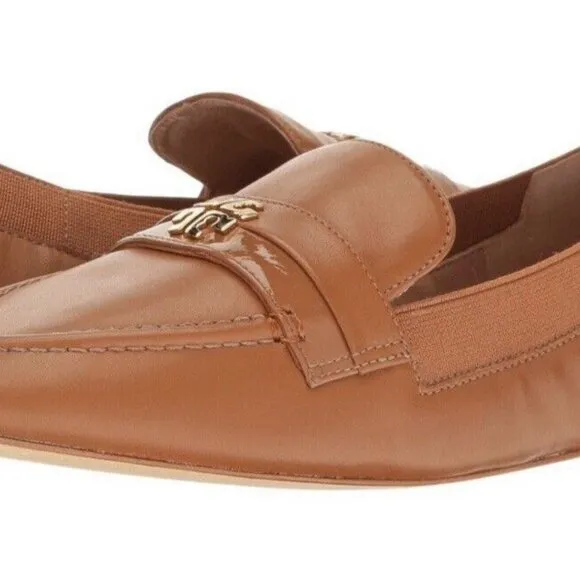 BrandNew Tory Burch sz 11 JOLIE Leather Loafer Soft Patent Stretch Elastic Royal