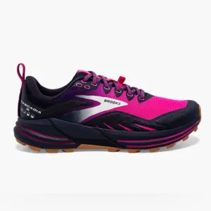 Brooks Womens Blue Lace-Up Casual And Fashion Sneakers Trail Rinning Size 9