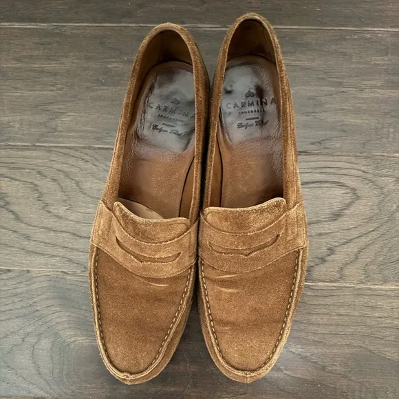 Brown Suede Loafers for Men - 10