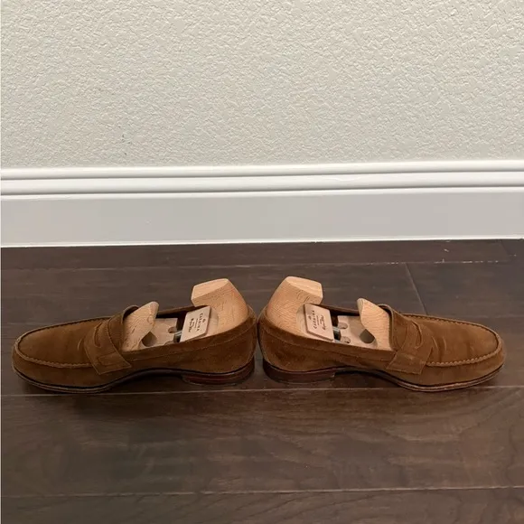 Brown Suede Loafers for Men - 10