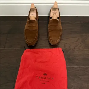 Brown Suede Loafers for Men - 10