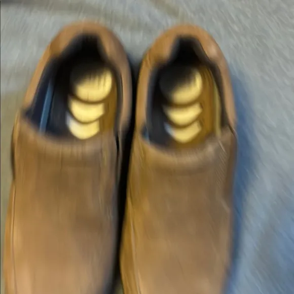 Brown Suede Slip-On Loafers with Rubber Sole
