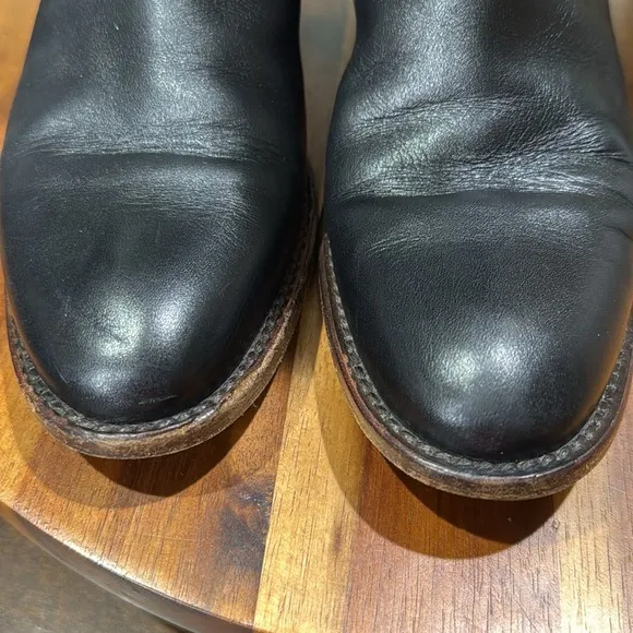 Burberry Black Leather Quilted Tall Riding Boots Size 35, US 5