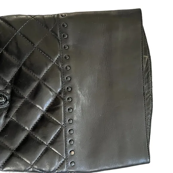 Burberry Leather Quilted Boots Sz 41