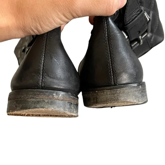 Burberry Leather Quilted Boots Sz 41