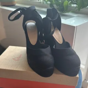 Castaner Black Espadrille Shoes with Ankle Strap