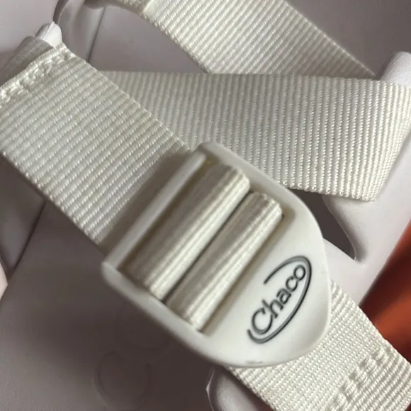 Chaco white Slide Sandals with Adjustable Straps size 6