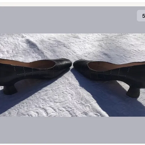 CHANEL Slip-On Black Leather Shoes US 6; EU 36