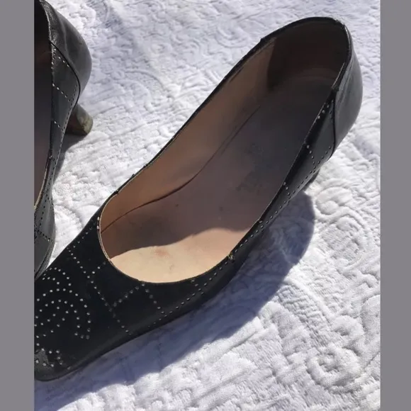 CHANEL Slip-On Black Leather Shoes US 6; EU 36