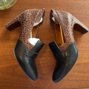 Chie Mihara ‘Osuna’ Block Heel Loafers in Black size 8.5