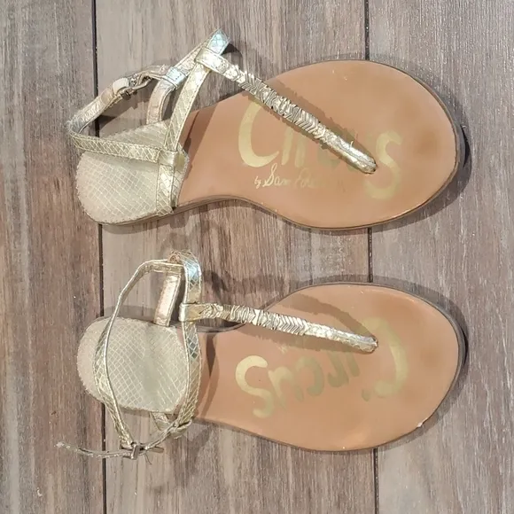 Circus by Sam Edelman &quot;Like New&quot;Corinne T strap flats Sandals shoes sz 8M
