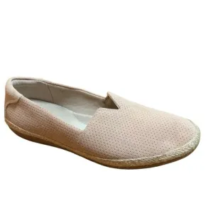 Clarks Beige Flats Ladies Shoe Size 10 Suede Slip On Espadrilles