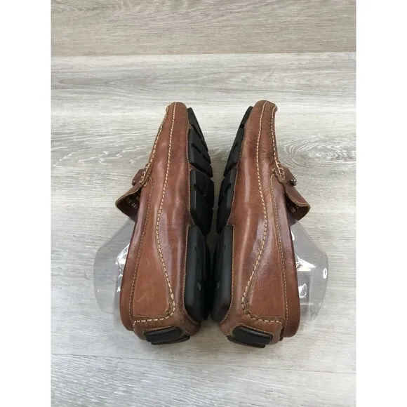 Clarks England Men's Brown Leather Comfort Bit Loafers Slip On Size 9.5M (71288)