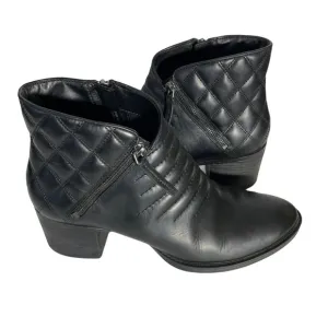 Clarks Narrative Collection Women’s Movie Retro Ankle Black Boot Quilted…