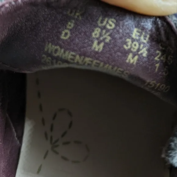 CLARKS Somerset Suede Burgundy Grey Loafers Sz 8.5