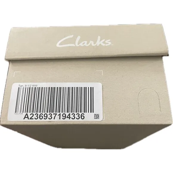 Clarks Womens 9.5 WW Soft Cushion Ashland Bubble Leather Loafers Tan Slip On NIB