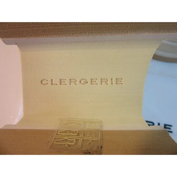 CLERGERIE Paris Ivory Women's Bahati Platform 41.5 Leather Comfort Loafers