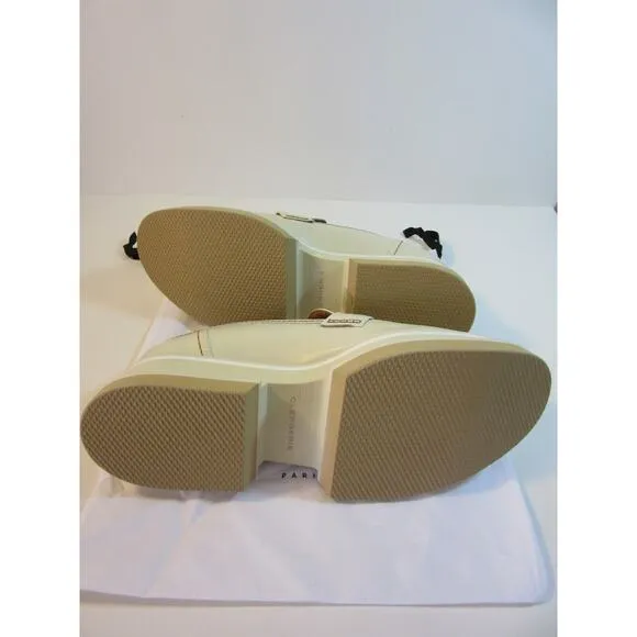 CLERGERIE Paris Ivory Women's Bahati Platform 41.5 Leather Comfort Loafers