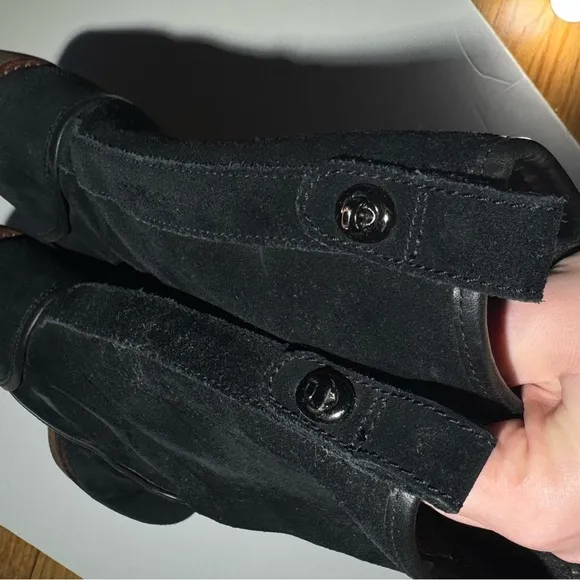 Coach Black Palmer Pull On Suede Cold Weather Boots 7
