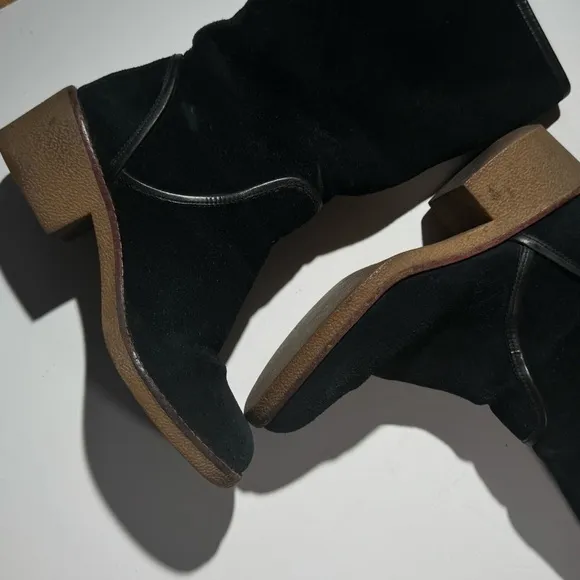Coach Black Palmer Pull On Suede Cold Weather Boots 7