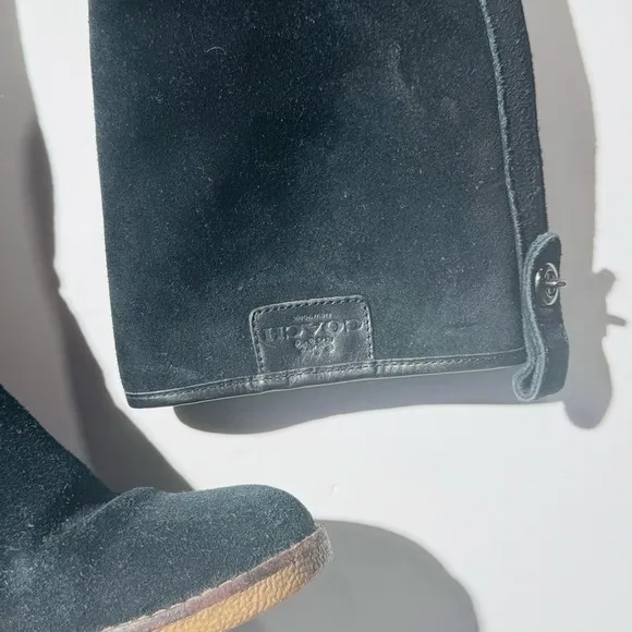 Coach Black Palmer Pull On Suede Cold Weather Boots 7