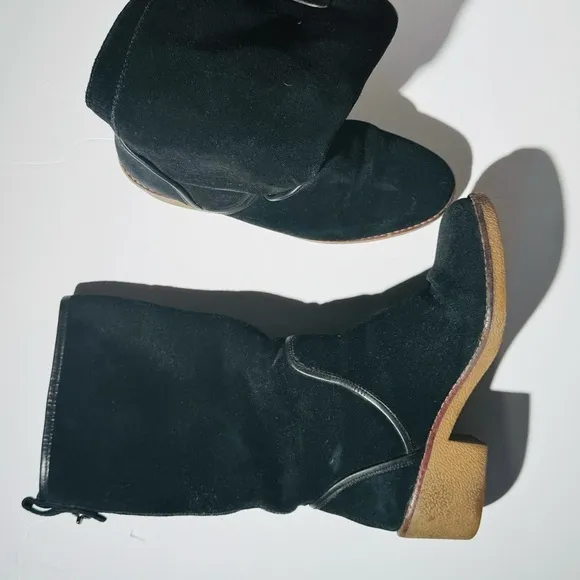 Coach Black Palmer Pull On Suede Cold Weather Boots 7