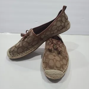 Coach Brown Espadrille Loafers Women's Size 10 B