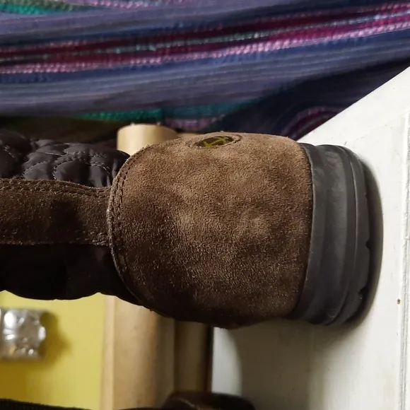 Coach brown suede and fur boots sz 10 M Style Talen