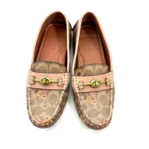 Coach Crosby Loafer Floral Bow Print Size 7