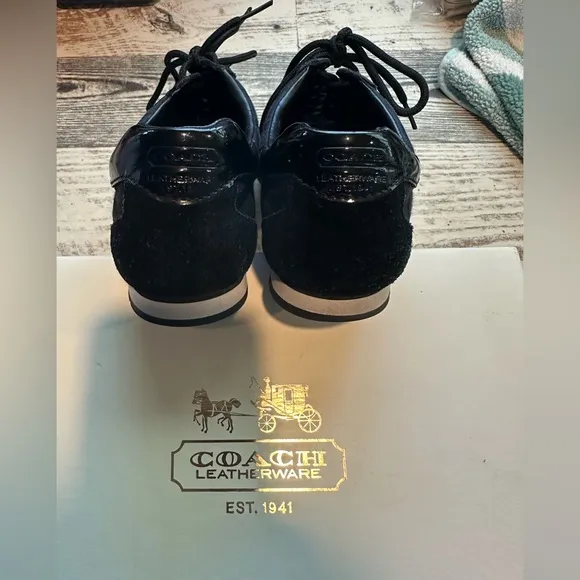 Coach Kathleen Black Signature Sneakers – Size 8 (Y2K Vintage)
