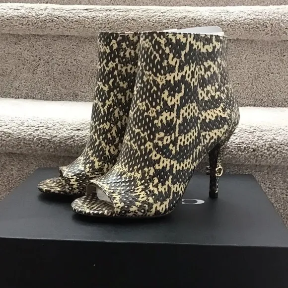 COACH Remi Snake Ankle Bootie, Heels