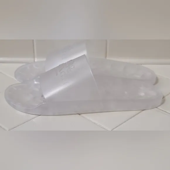 Coach Ulyssa Clear Rubber Slides Women's Size 10