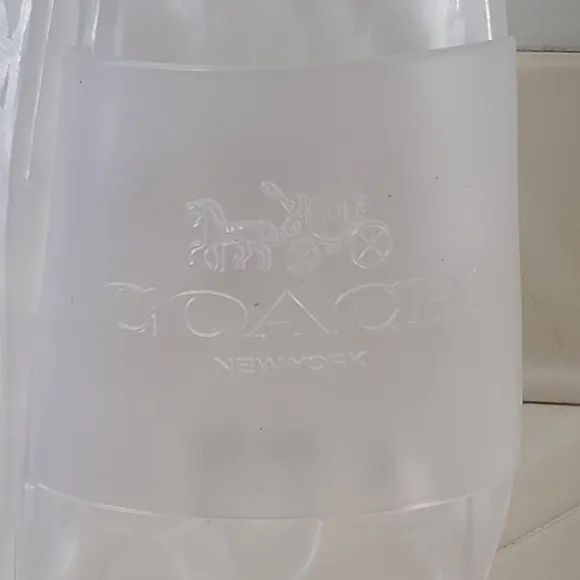 Coach Ulyssa Clear Rubber Slides Women's Size 10