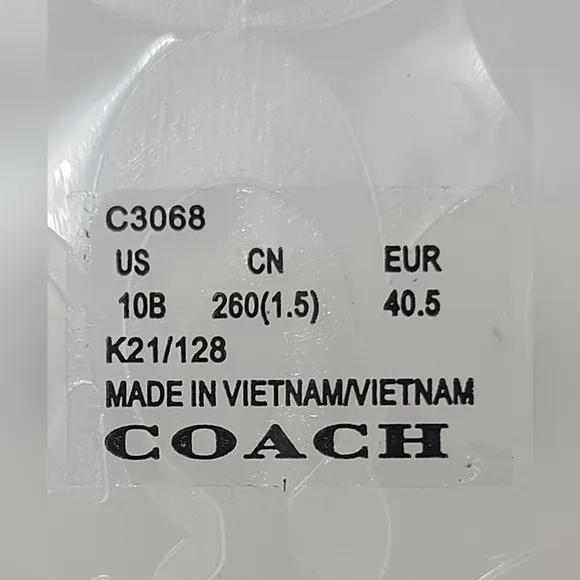 Coach Ulyssa Clear Rubber Slides Women's Size 10