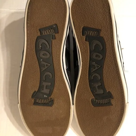 COACH WOMEN'S BLACK FASHION SNEAKERS  SIZE: 11