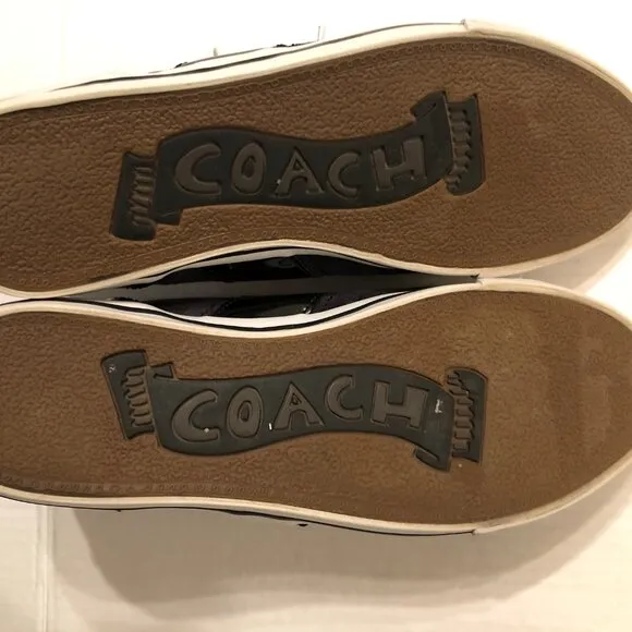 COACH WOMEN'S BLACK FASHION SNEAKERS  SIZE: 11