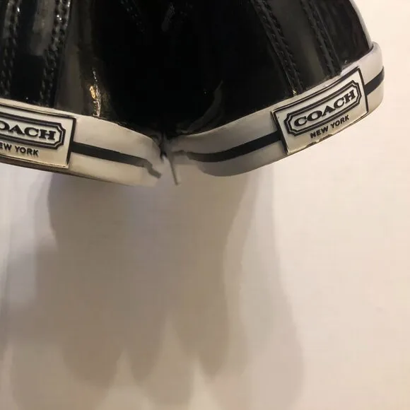 COACH WOMEN'S BLACK FASHION SNEAKERS  SIZE: 11