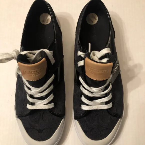 COACH WOMEN'S BLACK FASHION SNEAKERS  SIZE: 11