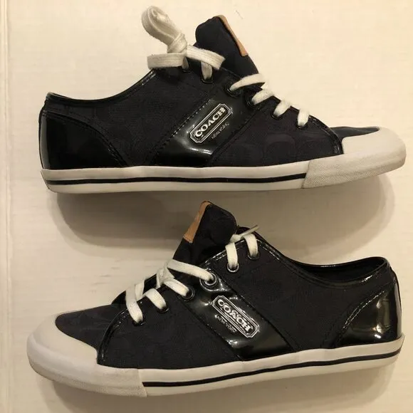 COACH WOMEN'S BLACK FASHION SNEAKERS  SIZE: 11