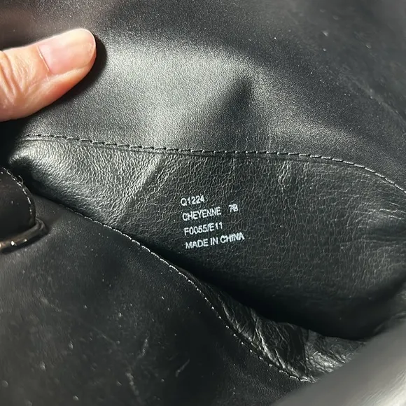 Coach Womens Cheyenne Leather Boots Sz 7 Black Riding Equestrian Over The Knee