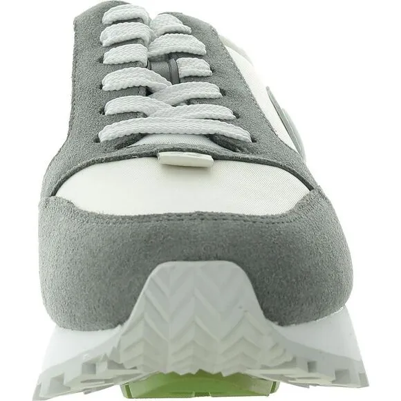 Coach Womens CU361 Gray Logo Manmade Casual And Fashion Sneakers New