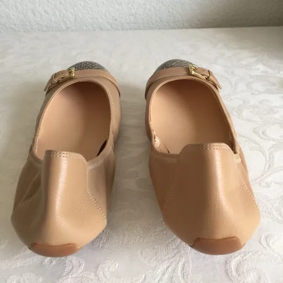 Cole Haan cap toe buckle ballet flats